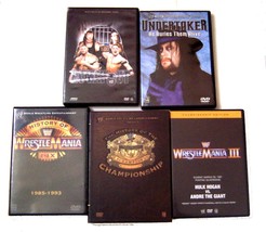 World Wrestling Entertainment DVD Movies &amp; Sets  Lot of 5 DVDs - £28.73 GBP