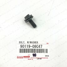 NEW GENUINE TOYOTA ROOF RACK BRACKET BOLT W/WASHER 90119-08C47 - €8,67 EUR