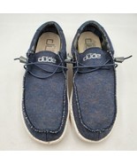 Hey Dude Wally Sox Size 12 Shoes Navy Blue Lightweight Slip On Casual Lo... - £47.38 GBP