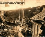 RPPC Ruins of Steam Laundry Boiler Explosion Laconia New Hampshire 1910 ... - $42.52