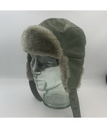 Vintage The Mountie Trooper Hat Du Pont Green Size 7 1/2 Trapper Union Made - $27.12