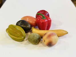 7 Pcs Artificial Fruits Assorted Fake Fruit Lifelike Realistic for Home Decor - £20.84 GBP