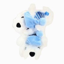 Holiday Time Christmas Polar Bear Plush Slippers 5 Toddler White 12-18 Mo - £9.65 GBP