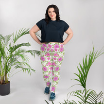 Blooming Dahlias Flowers Design All-Over Print Plus Size Leggings - £32.68 GBP