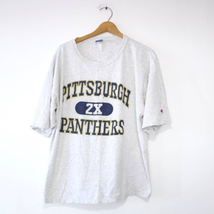 Vintage University of Pittsburgh Pitt Panthers Champion T Shirt XXL 2X - £37.12 GBP
