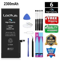 2200mAh High Capacity Replacement Battery iPhone 6 with Tools 2 Year War... - $308.69 MXN
