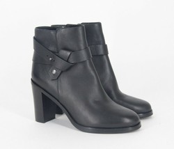 Via Spiga Farrah Harness Ankle Boots Black Leather Womens Boots - $1,046.05 MXN