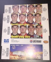 NASCAR Qualifing Day Tix March 1, 2008 Set of 3 MINT Earnhart Jr, Johnso... - £12.38 GBP