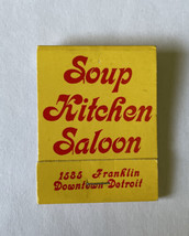 Matchbook Soup Kitchen Saloon 1585 Franklin Downtown Detroit Michigan - £4.45 GBP