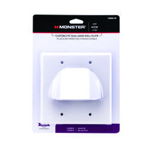 Monster Just Hook It Up White 2 gang Plastic Home Theater Wall Plate - $12.95