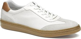Johnston &amp; Murphy McGuffey T-Toe White Full Grain Leather/Tan - Size 10M - $82.45