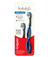 Colgate Keep Manual Toothbrush Deep Clean Starter Kit &amp; Replaceable Brus... - £9.27 GBP