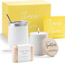 Thank You Gifts for Women, Appreciation Gift Box Set, Gratitude Candle B... - £40.95 GBP