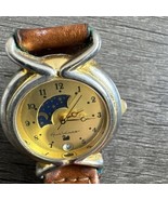 Gloria Vanderbilt Watch Quartz Women Moon Phase Gold Tone Analog - $38.53 CAD