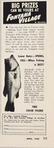 1952 Print Ad Fontana Village Fishing Resort Huge Bass Fontana Lake,NC - £7.89 GBP