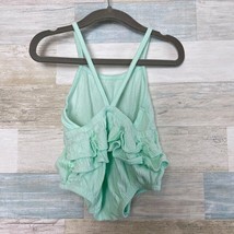 Old Navy Ruffle Open Back Strappy Romper Mint Green Baby Girl 0-3 Months 0-3M - £9.39 GBP