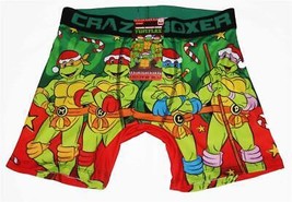 Crazy Boxer Teenage Mutant Ninja TURTLES Colorful Christmas Boxers Men&#39;s M NWT - £14.22 GBP