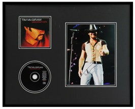Tim McGraw Signed Framed 16x20 CD &amp; Photo Set JSA  - £197.83 GBP