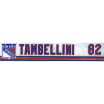 NHL ADAM TAMBELLINI GAME USED NY RANGERS LOCKER ROOM NAMEPLATE - $95.00