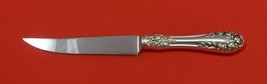 Rose by Wallace Sterling Silver Steak Knife Serrated HHWS Custom 8 1/2&quot; - £61.97 GBP
