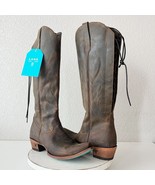 Lane OLIVIA JANE Knee High Womens Cowboy Boots 7.5 Brown Leather Western... - $441.51 CAD