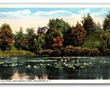 Lily Pond Maplewood Park Rochester New York NY UNP WB Postcard H22 - $2.92