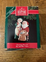 Checking His List Christmas Ornament - $15.89