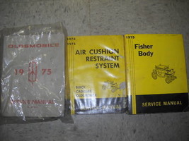 1975 Oldsmobile Olds Service Shop Repair Manual Set OEM W Fisher Body - £71.04 GBP