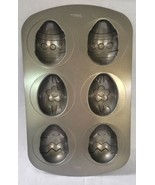 Wilton Nonstick Decorated Egg 6 Cavity Cake Muffin Pan - $31.53 CAD