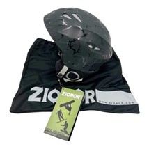 NEW ZIONOR Lagopus H1 Ski Snowboard Helmet Adjustable Cracked Black Size Medium - £23.43 GBP