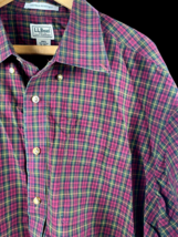 LL Bean Shirt Size XL Mens Button Down Wrinkle Resistant Red Green Plaid... - $37.60