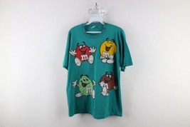 Vintage 90s Womens Large Distressed Mars Candy M&amp;Ms Short Sleeve T-Shirt USA - $34.60