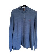 POLO Ralph Lauren Blue 1/4 Zip Pullover Sweater Men’s Size XXL - $47.39 CAD