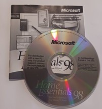 Microsoft Home Essentials 98 CD-ROM Vintage - $8.86