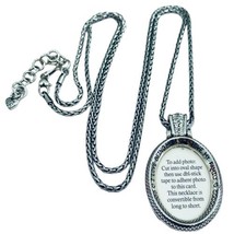 BRIGHTON SILVER FOXTAIL CHAIN &quot;Mom&quot; LOCKET PENDANT NECKLACE 35&quot;    BagA3 - $65.00