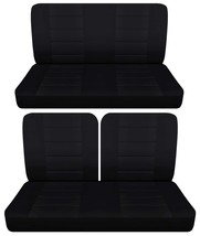 Front 50-50 top &amp; solid Rear bench seat covers fits 1968 Impala 2dr convertible - £105.23 GBP