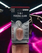 Sabre 2-in-1 Personal Alarm Light Rose Gold With LED Light 130dB Dual Br... - $12.86