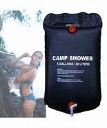 5 Gallons Camping Shower Bag Water Carrier Solar Heating Bathe Outdoor H... - $231.12 MXN