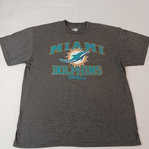 NFL Team Apparel Miami Dolphins Men's Gray Short Sleeve Graphic T-Shirt Size XL image 7