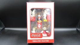 Coca Cola Brand Trim A Tree Collection  Holiday Ornaments 5 ct. - £5.76 GBP