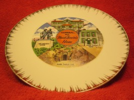 8&quot; Porcelain Collector Plate Mark Twain&#39;s Home Hannibal Missouri [Z61] - £8.45 GBP