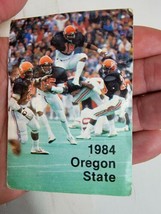 Vintage 1980s Oregon State University OSU Beavers Mini Pocket Schedule 1984 - £7.31 GBP