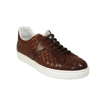 Men's Shoes GENIO Turkey Casual Dress Genuine Leather Braided 120198803 Cognac image 5