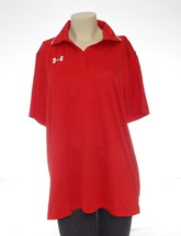 Under Armour Red Short Sleeve Polo Shirt Women&#39;s Extra Large XL NWT - £40.88 GBP