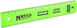 Mayes 10742 Polystyrene Level Ruler 12&quot;, Precision Measuring and Levelin... - £24.23 GBP