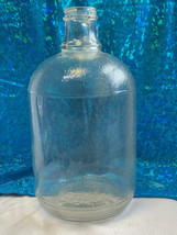Vtg Nesbitts California Glass Jug Wide Mouth Textured Soda Fountain Syrup Bottle - £63.90 GBP