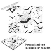 Bat Kingdom Artistic Goth Inspired Personalised Mouse Pad-Mouse Mat. - £23.40 GBP