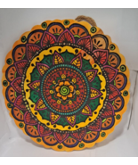 10&quot; Wood Mandala Grid Sacred Geometry Wooden Wall Decor Art - $20.32 CAD