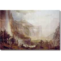 Albert Bierstadt Waterfall Painting Ceramic Tile Mural P00541 - £191.84 GBP+