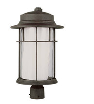 Trans Globe Lighting 5296 RT 18.5&quot; 1-Light Outdoor Large Post Top Lantern, Rust - £115.99 GBP